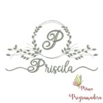 Matriz de Bordado Moldura Folha Priscila