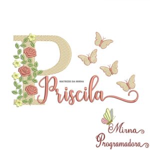 Matriz de bordado Priscila