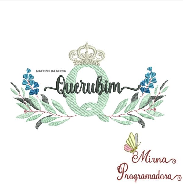 Matriz de bordado Querubim
