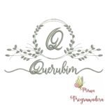 Matriz de Bordado Moldura Folha Querubim