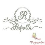 Matriz de Bordado Moldura Folha Rafaella