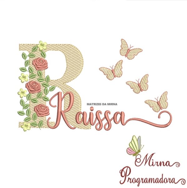 Matriz de bordado Raissa