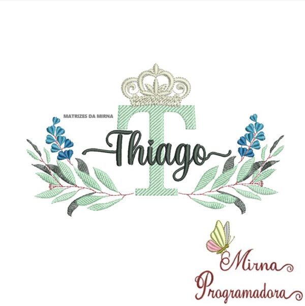 Matriz de bordado Thiago