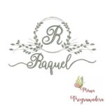 Matriz de Bordado Moldura Folha Raquel