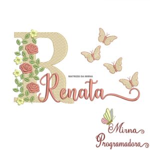 Matriz de bordado Renata