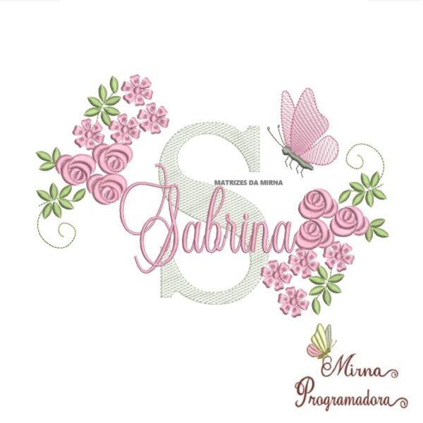 Matriz de bordado Sabrina