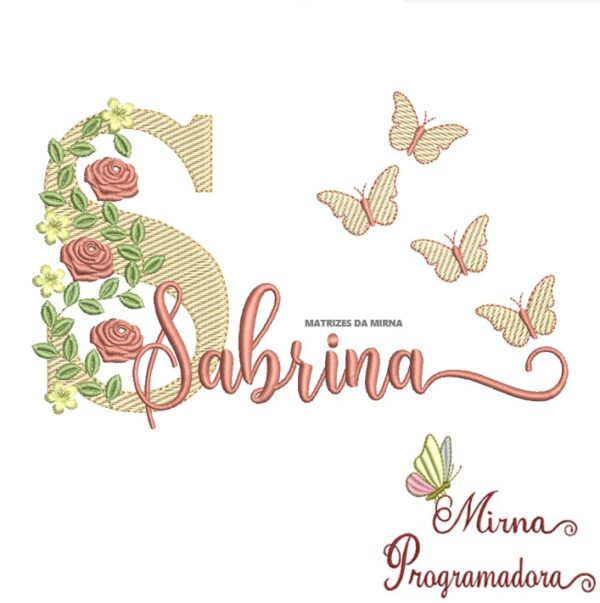 Matriz de bordado Sabrina