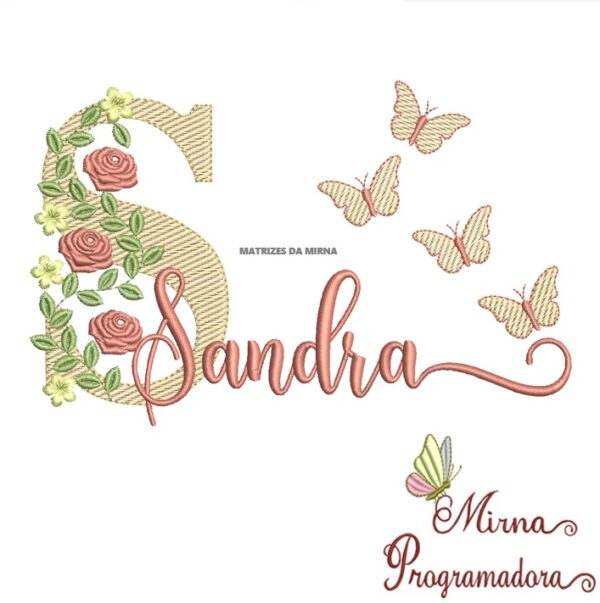 Matriz de bordado Sandra