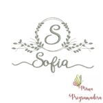 Matriz de Bordado Moldura Folha Sofia