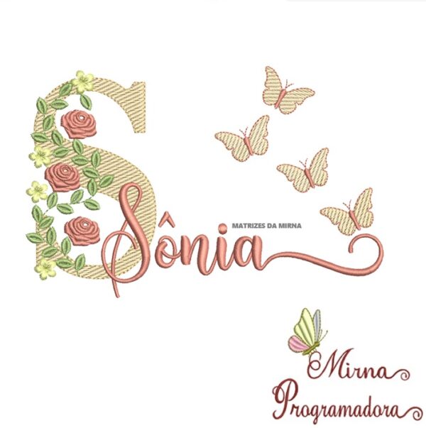 Matriz de bordado Sônia