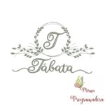 Matriz de Bordado Moldura Folha Tábata