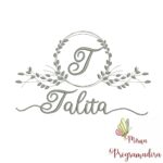 Matriz de Bordado Moldura Folha Talita