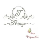 Matriz de Bordado Moldura Folha Thiago