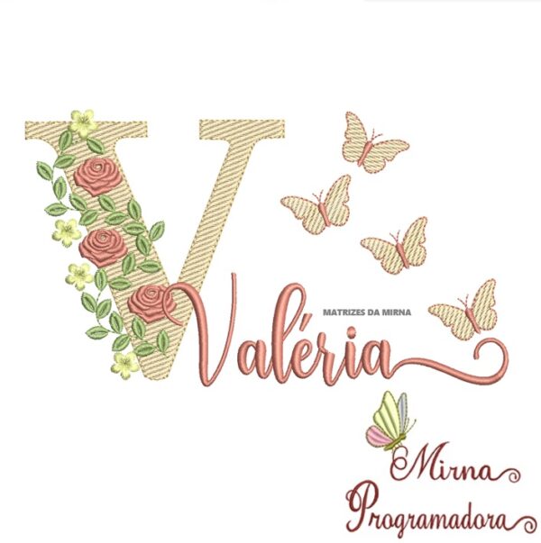 Matriz de bordado Valéria