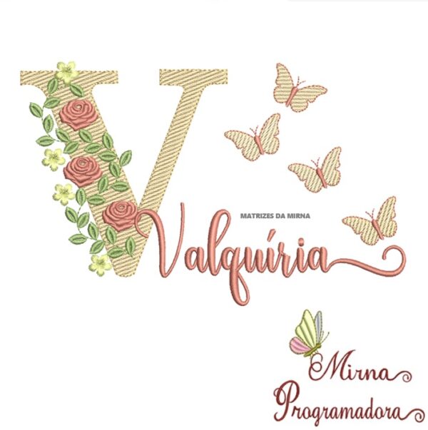 Matriz de bordado Valquíria