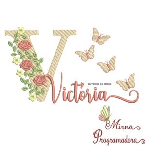 Matriz de bordado Victória