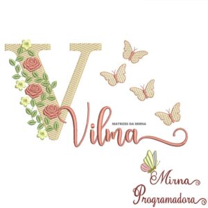 Matriz de bordado Vilma