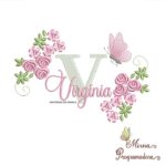 Matriz de bordado Virginia