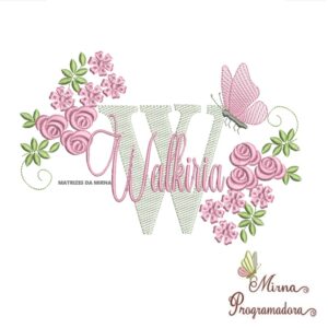 Matriz de bordado Walkiria