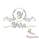 Matriz de Bordado Moldura Folha Yara