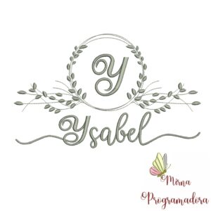 Matriz de Bordado Moldura Folha Ysabel