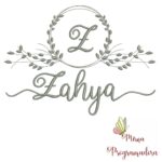 Matriz de Bordado Moldura Folha Zahya