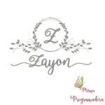 Matriz de Bordado Moldura Folha Zayon