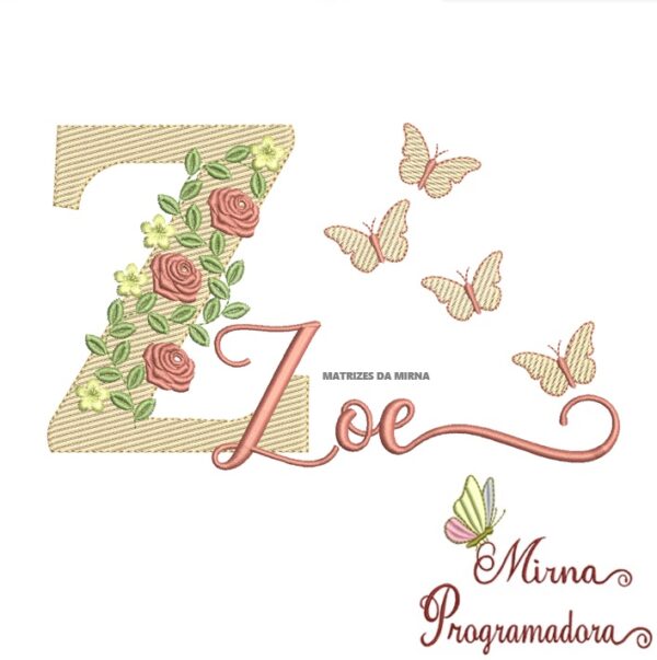 Matriz de bordado Zoe