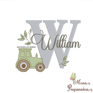 Matriz de Bordado Nome William