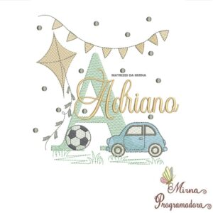 Matriz de Bordado Nome Adriano