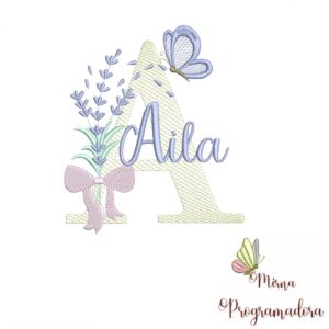 Matriz de Bordado - Nome Adriana Aila