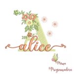 Matriz de Bordado - Nome Alice