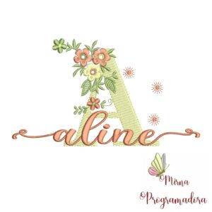 Matriz de Bordado - Nome Aline