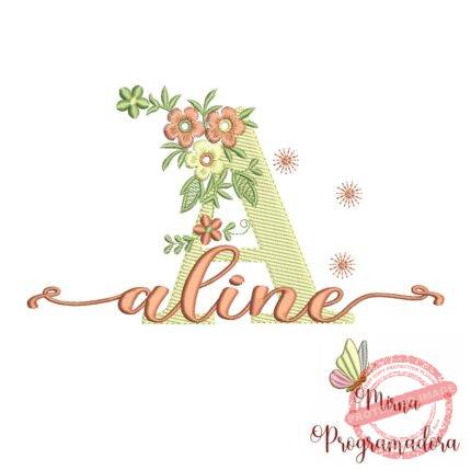 Matriz de Bordado - Nome Aline