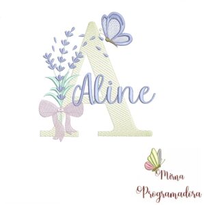 Matriz de Bordado - Nome  Aline