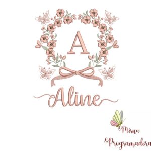 Matriz de Bordado Nome Aline