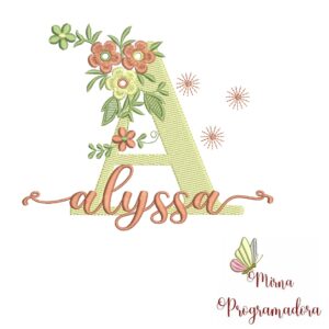 Matriz de Bordado - Nome Alyssa
