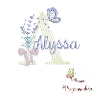 Matriz de Bordado - Nome  Alyssa