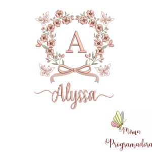 Matriz de Bordado Nome Alyssa