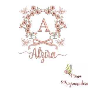 Matriz de Bordado Nome Alzira