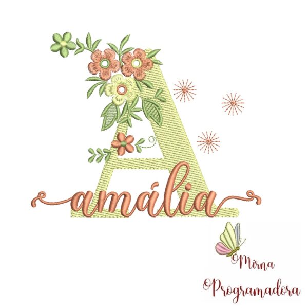 Matriz de Bordado - Nome Amália