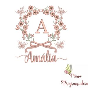 Matriz de Bordado Nome Amália