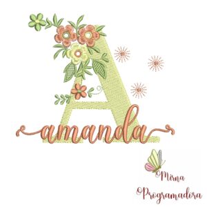 Matriz de Bordado - Nome Amanda