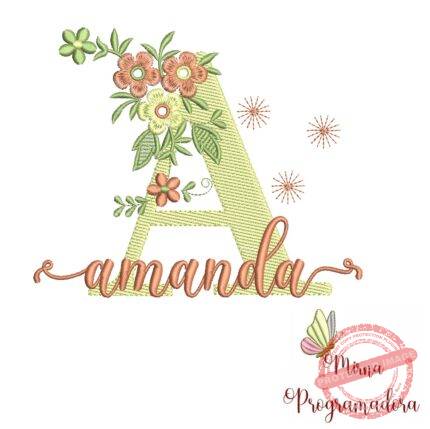 Matriz de Bordado - Nome Amanda