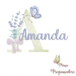 Matriz de Bordado - Nome Amanda