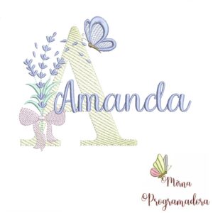 Matriz de Bordado - Nome Amanda