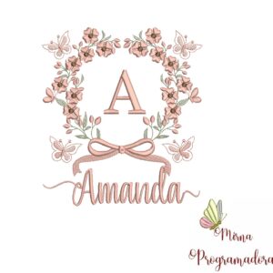 Matriz de Bordado Nome Amanda