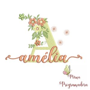 Matriz de Bordado - Nome Amélia