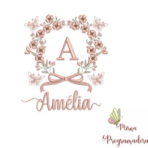 Matriz de Bordado Nome Amélia