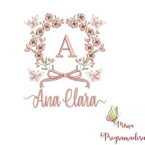 Matriz de Bordado Nome Ana Clara